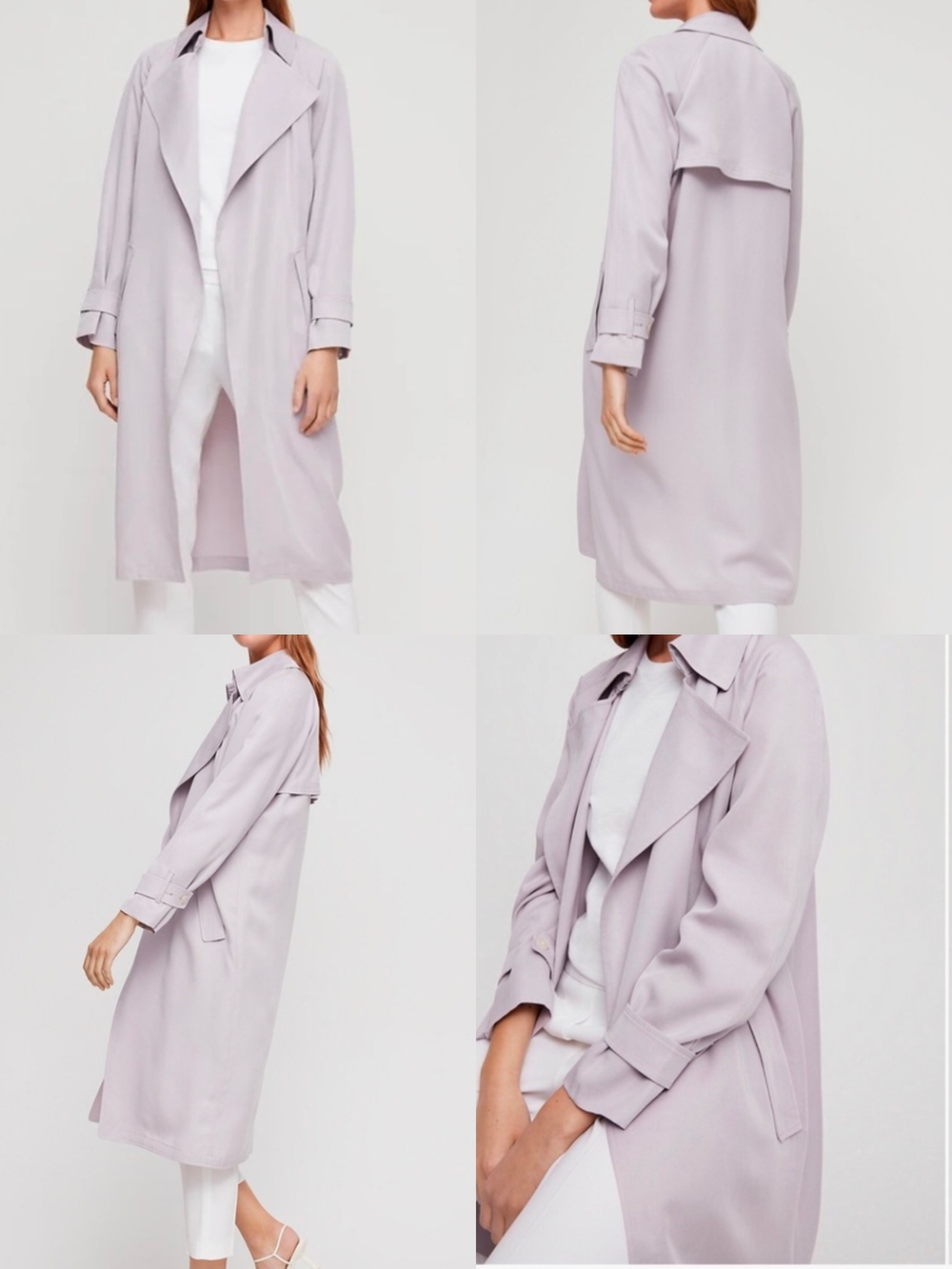 Aritzia Babaton Lilac Lawson Trench Coat - Picture 14 of 16